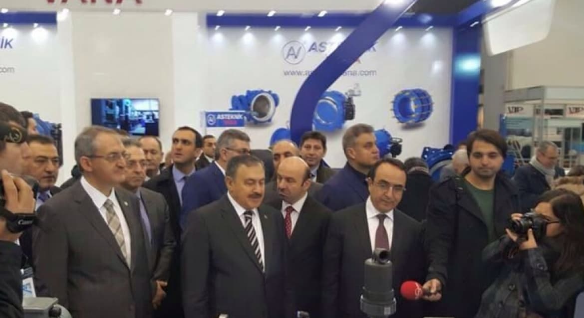 Minister of Forestry and Water Affairs Prof. Dr. Veysel Eroğlu visited our stand.